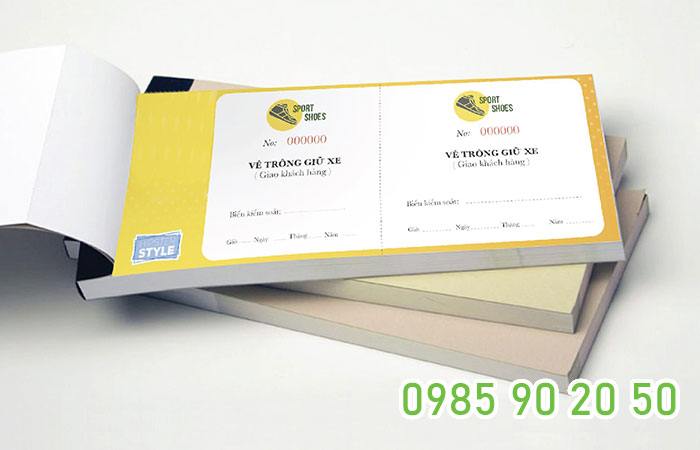 In offset là công nghệ in phổ biến nhất dùng để sản xuất vé giữ xe