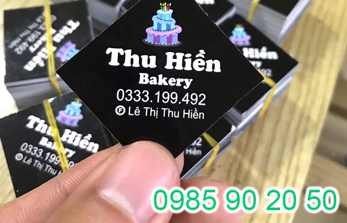 Mẫu nhãn dán giá rẻ của bakery Thu Hiền