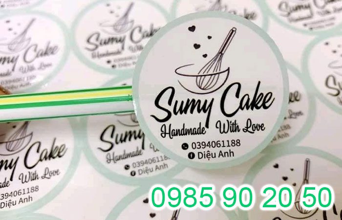 Mẫu tem đẹp của tiệm Sumy Cake
