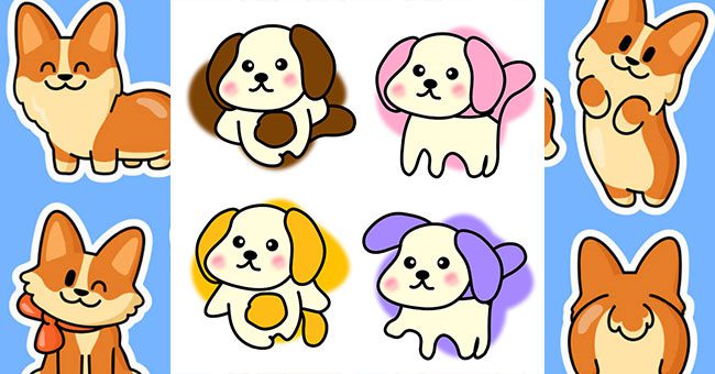 Top 10+ mẫu sticker chó vector đẹp, dễ thương, chất, ngầu