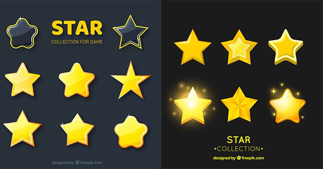 Top 10+ mẫu sticker ngôi sao vector đẹp, cute, chất, ngầu