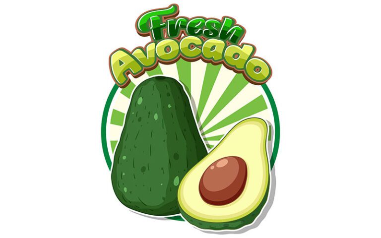 Top 10+ mẫu sticker trái bơ vector đẹp, chất, ngầu