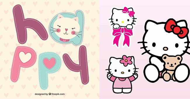 Top 10+ mẫu sticker Hello Kitty vector đẹp, cute, chất