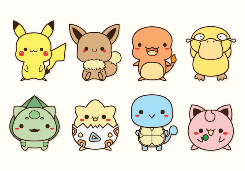Top 10+ Mẫu Sticker Pokemon Vector Đẹp, Dễ Thương, Ngầu
