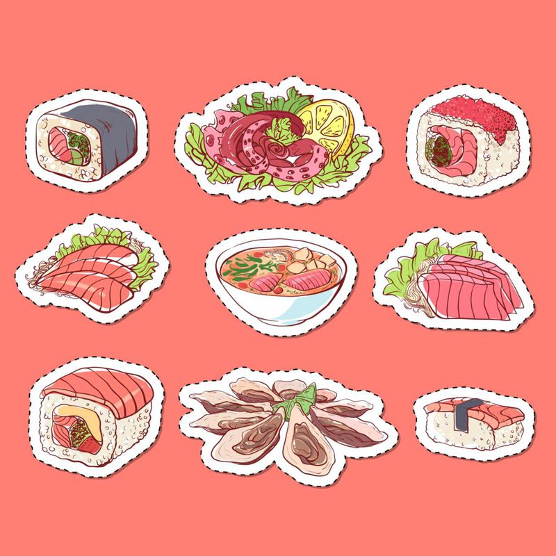 Cách vẽ Sushi dễ nhất  THƯ VẼ  YouTube