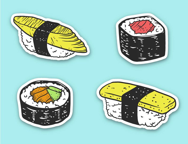 Cute Sushi Hình ảnh PNG  Vector Và Các Tập Tin PSD  Tải Về Miễn Phí Trên  Pngtree