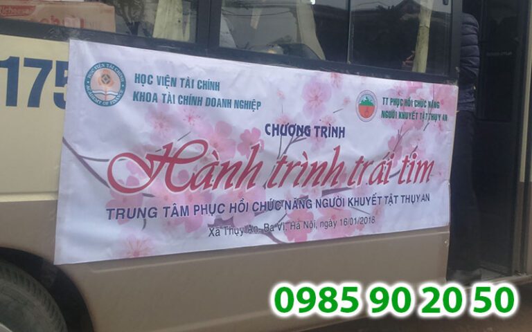 Top 10+ mẫu băng rôn từ thiện đẹp, đơn giản, giá rẻ