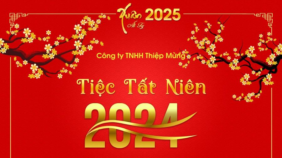 Top 10+ mẫu thiết kế thiệp mời tất niên 2024 đẹp cho Công ty