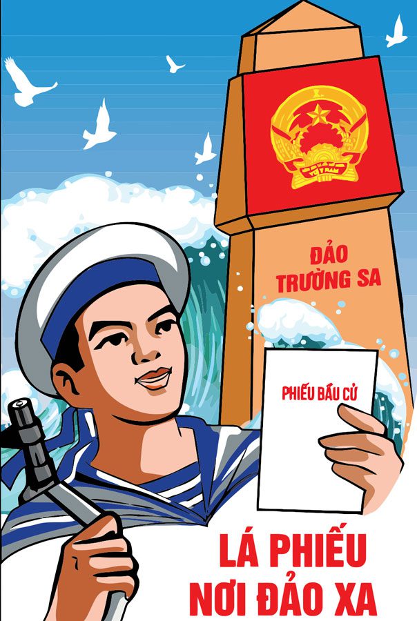 Mẫu băng rôn tuyên truyền vận động bầu cử đẹp, đơn giản Mẫu băng rôn bầu cử 01