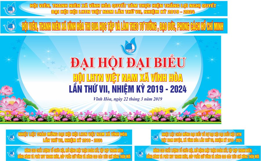 Mẫu băng rôn Đại hội Đảng 04
