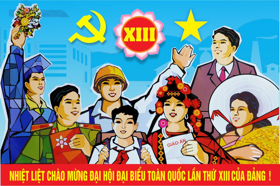 Mẫu băng rôn tuyên truyền Đại Hội Đảng đẹp, trực quan nhất