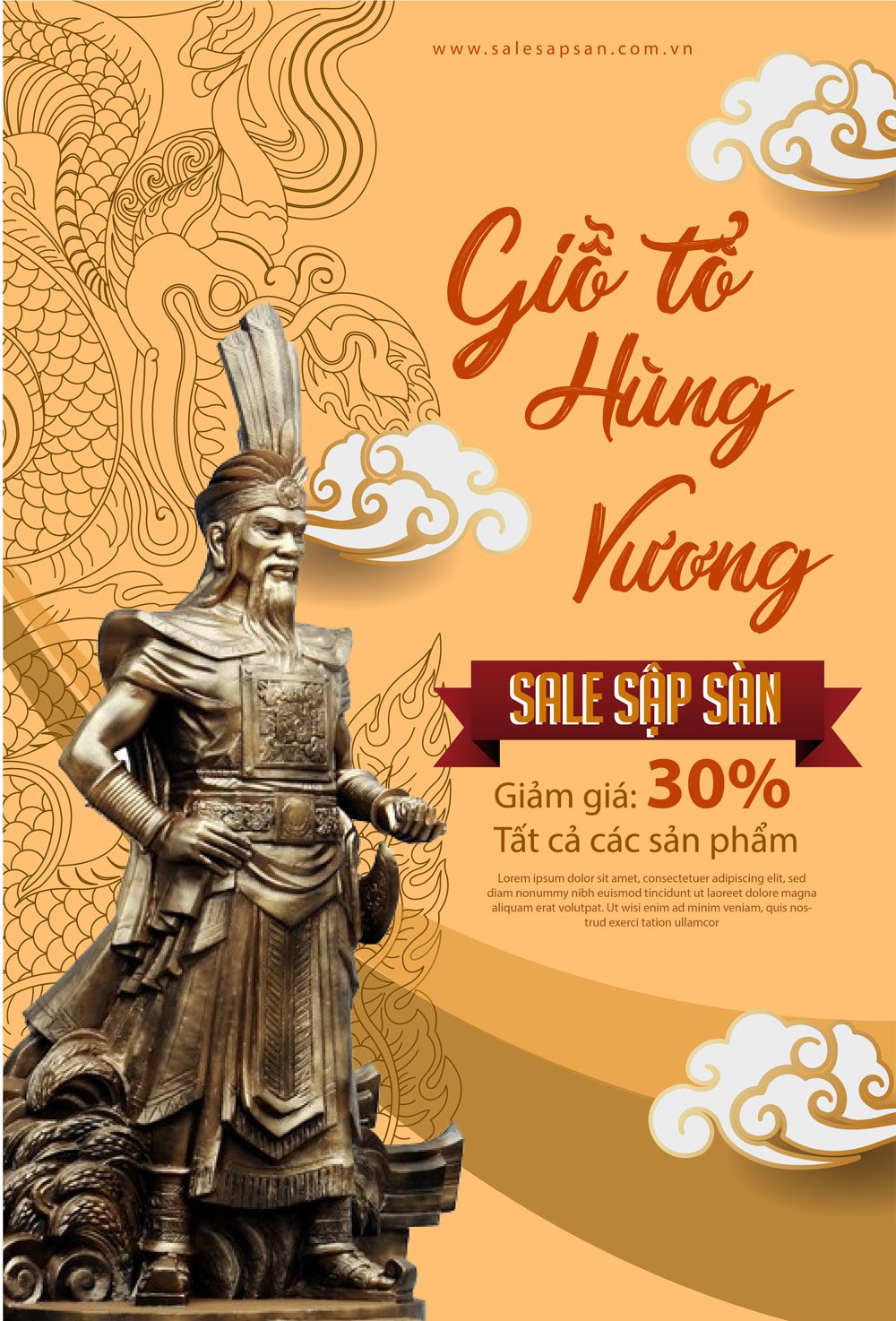 Mẫu băng rôn kỷ niệm Lễ Giỗ Tổ Hùng Vương 10/3 âm lịch Mẫu băng rôn kỷ niệm Lễ Giổ Tổ Hùng Vương 10/3 âm lịch 01