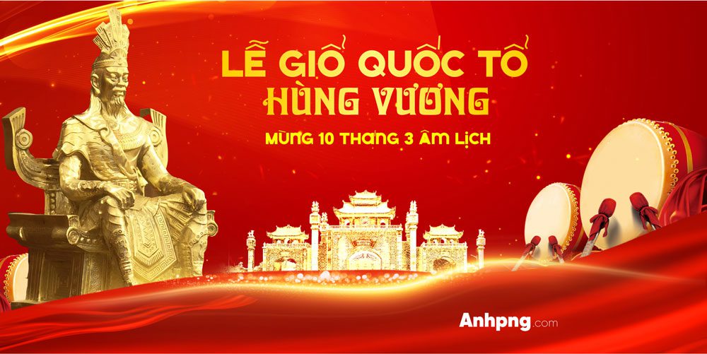 Mẫu băng rôn kỷ niệm Lễ Giỗ Tổ Hùng Vương 10/3 âm lịch Mẫu băng rôn kỷ niệm Lễ Giổ Tổ Hùng Vương 10/3 âm lịch 03