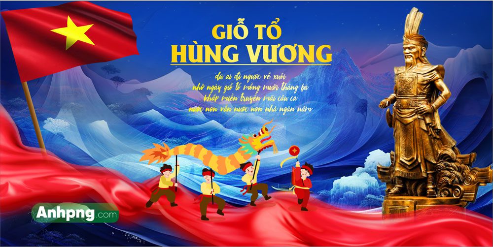 Mẫu băng rôn kỷ niệm Lễ Giỗ Tổ Hùng Vương 10/3 âm lịch Mẫu băng rôn kỷ niệm Lễ Giổ Tổ Hùng Vương 10/3 âm lịch 06