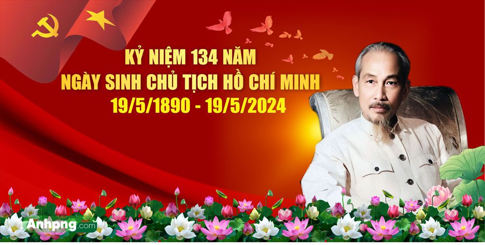 Mẫu băng rôn kỷ niệm ngày sinh nhật Bác Hồ 19/5 Mẫu băng rôn kỷ niệm ngày sinh nhật Bác Hồ 19/5 02