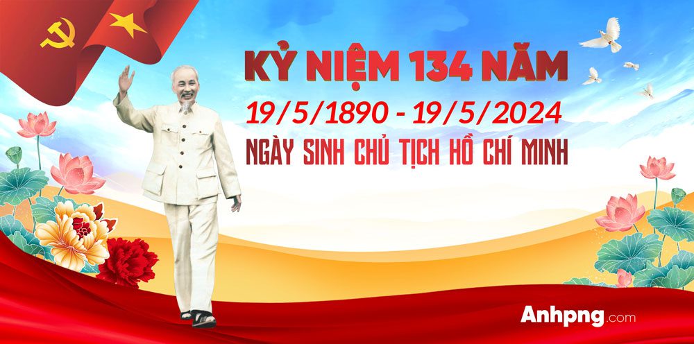 Mẫu băng rôn kỷ niệm ngày sinh nhật Bác Hồ 19/5 Mẫu băng rôn kỷ niệm ngày sinh nhật Bác Hồ 19/5 04
