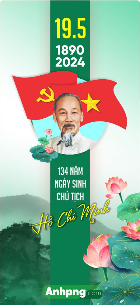 Mẫu băng rôn kỷ niệm ngày sinh nhật Bác Hồ 19/5 =Mẫu băng rôn kỷ niệm ngày sinh nhật Bác Hồ 19/5 05