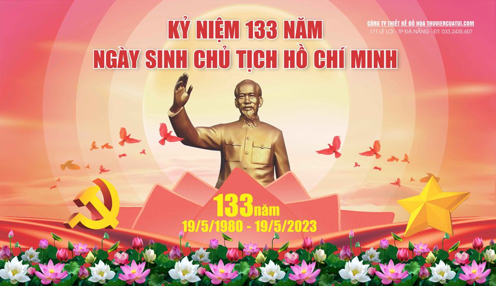 Mẫu băng rôn kỷ niệm ngày sinh nhật Bác Hồ 19/5 =Mẫu băng rôn kỷ niệm ngày sinh nhật Bác Hồ 19/5 09