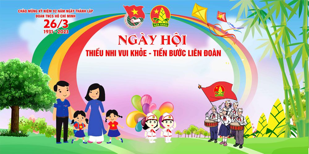 Mẫu băng rôn kỷ niệm thành lập Đoàn TNCS Hồ Chí Minh 26/3 Mẫu băng rôn Đoàn Thanh Niên 27