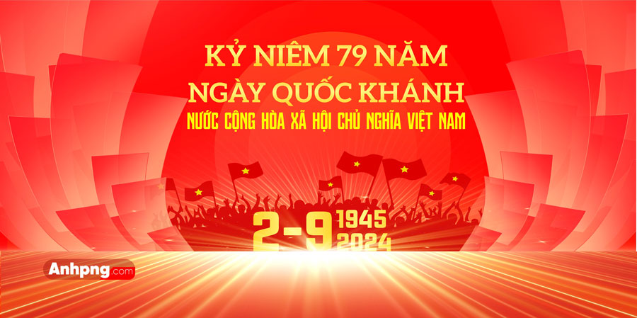 Mẫu băng rôn kỷ niệm Ngày Quốc khánh nước CHXHCN Việt Nam 2/9