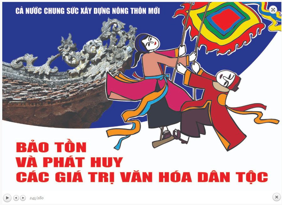 Mẫu băng rôn cổ động Nông Thôn Mới 02