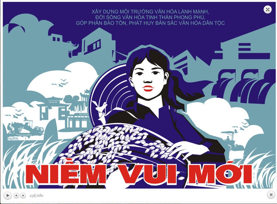 Mẫu băng rôn cổ động Nông Thôn Mới 04