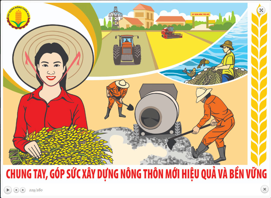 Mẫu băng rôn cổ động Nông Thôn Mới 05