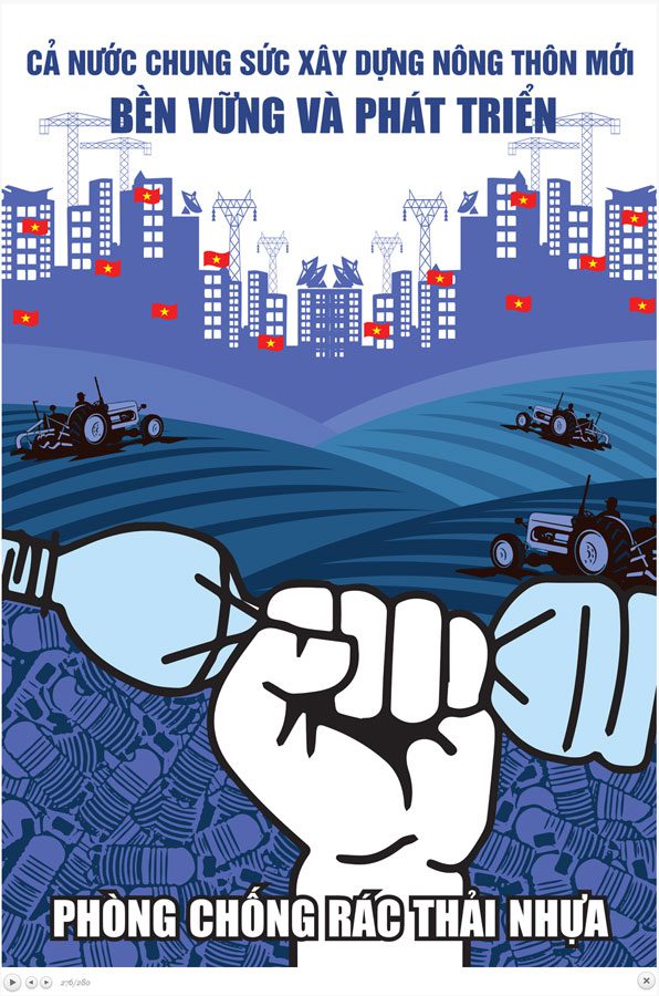Mẫu băng rôn cổ động Nông Thôn Mới 09