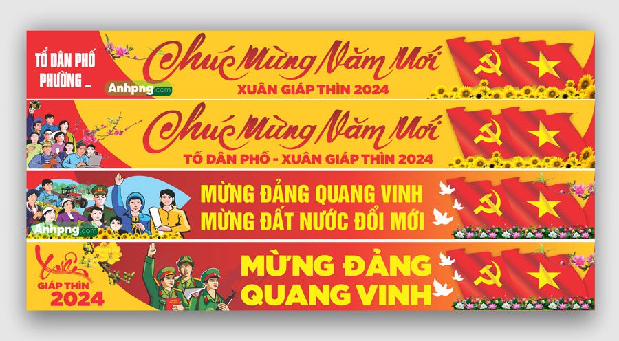 Top 10 + mẫu băng rôn kỷ niệm ngày thành lập Đảng 3/2 Mẫu băng rôn kỷ niệm ngày thành lập Đảng 01