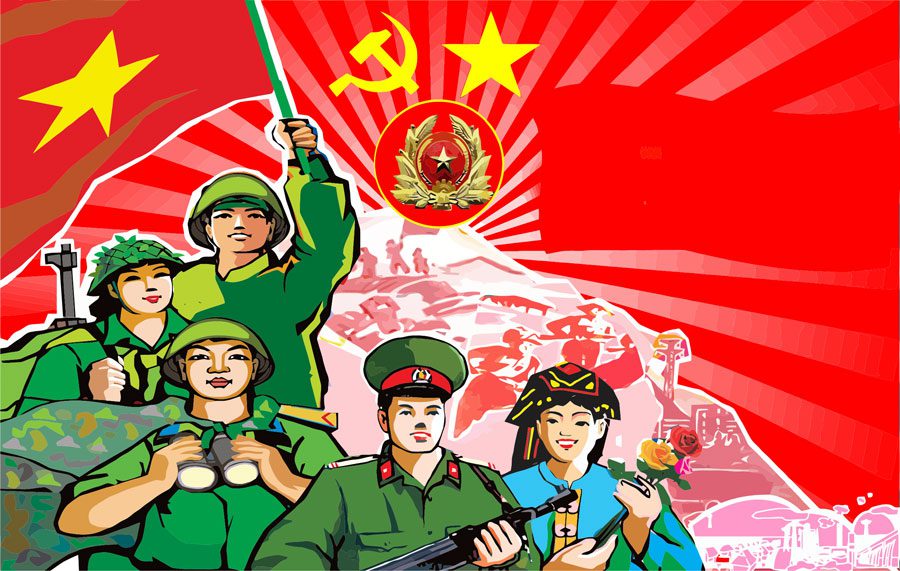Mẫu băng rôn kỷ niệm thành lập Quân đội 22/12 13