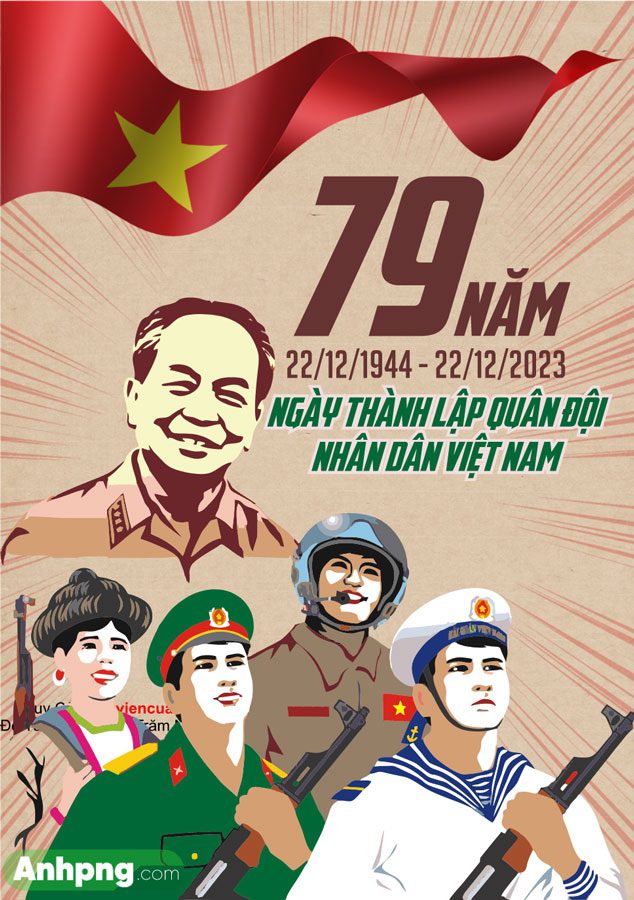 Mẫu băng rôn kỷ niệm thành lập Quân đội 22/12 16
