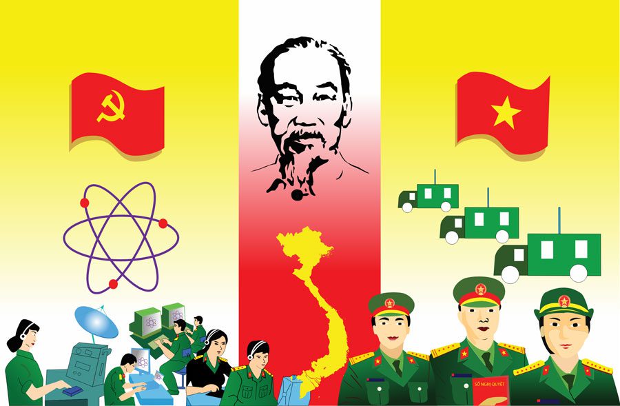 Mẫu băng rôn kỷ niệm ngày thành lập quân đội nhân dân Việt Nam