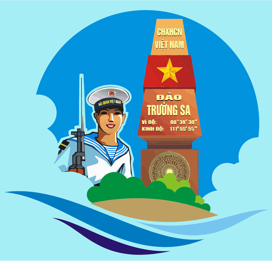 Mẫu băng rôn cổ động tuyên truyền biển đảo 01