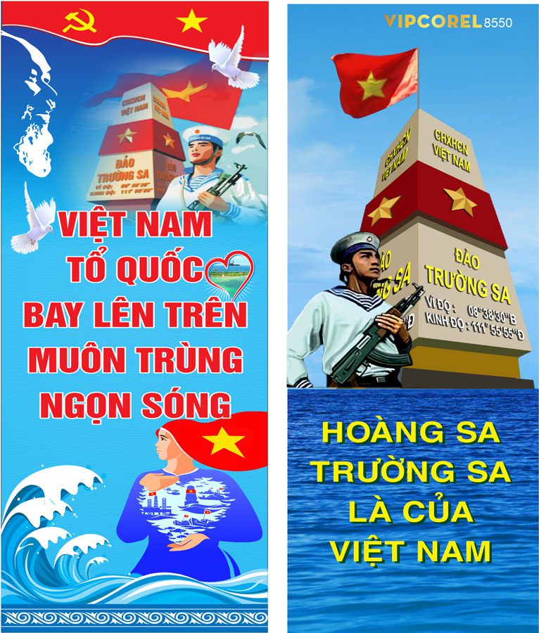 Mẫu băng rôn cổ động tuyên truyền biển đảo 04