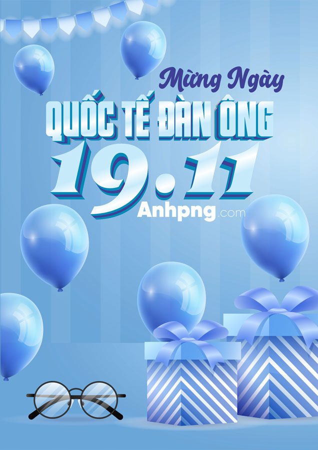 Mẫu băng rôn mừng ngày Quốc tế Đàn ông 19/11 04