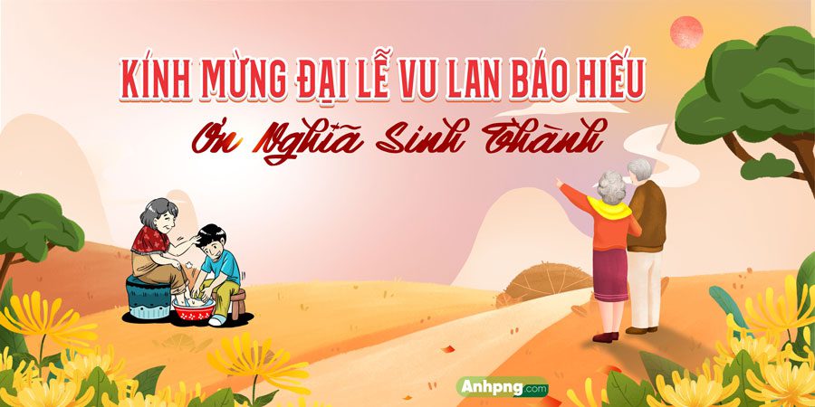 Top 10+ mẫu băng rôn Vu Lan Báo Hiếu đẹp, thiết kế ấn tượng Mẫu thiết kế băng rôn vu lan báo hiếu với tông màu đặc trưng