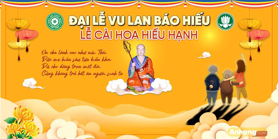 Top 10+ mẫu băng rôn Vu Lan Báo Hiếu đẹp, thiết kế ấn tượng Mẫu băng rôn vu lan báo hiếu 04