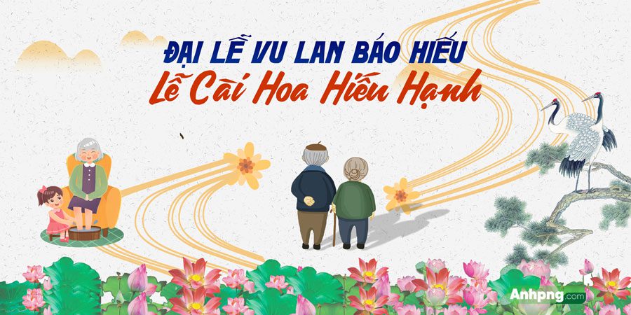 Top 10+ mẫu băng rôn Vu Lan Báo Hiếu đẹp, thiết kế ấn tượng Mẫu băng rôn vu lan báo hiếu 05