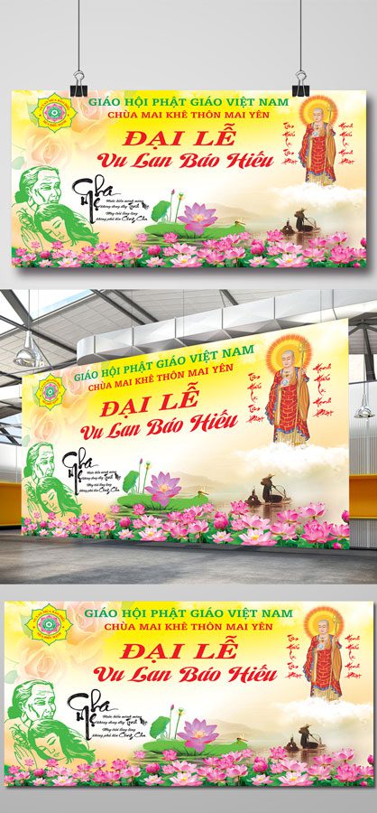 Top 10+ mẫu băng rôn Vu Lan Báo Hiếu đẹp, thiết kế ấn tượng Mẫu băng rôn vu lan báo hiếu 06