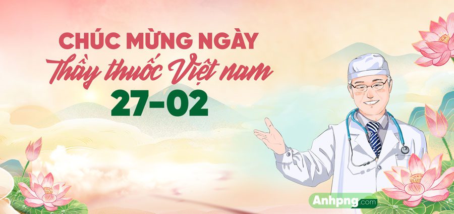 Top 10+ mẫu băng rôn chào mừng Ngày thầy thuốc Việt Nam 27/2