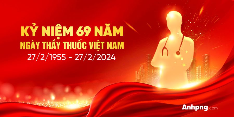 Top 10+ mẫu băng rôn chào mừng Ngày thầy thuốc Việt Nam 27/2 Mẫu băng rôn chúc mừng ngày Thầy thuốc Việt Nam 01