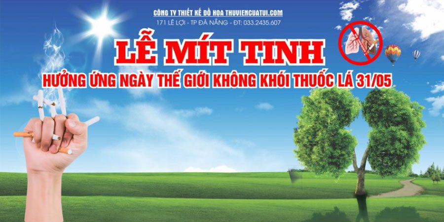Top 10+ mẫu băng rôn ngày Phòng chống thuốc lá 31/5 Mẫu băng rôn ngày phòng chống thuốc lá 03