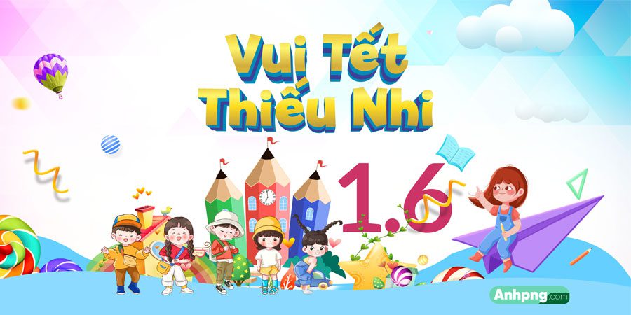 Top 10+ mẫu băng rôn mừng ngày Quốc tế Thiếu nhi 1/6 Mẫu băng rôn ngày Quốc tế Thiếu Nhi 1/6 mã 04
