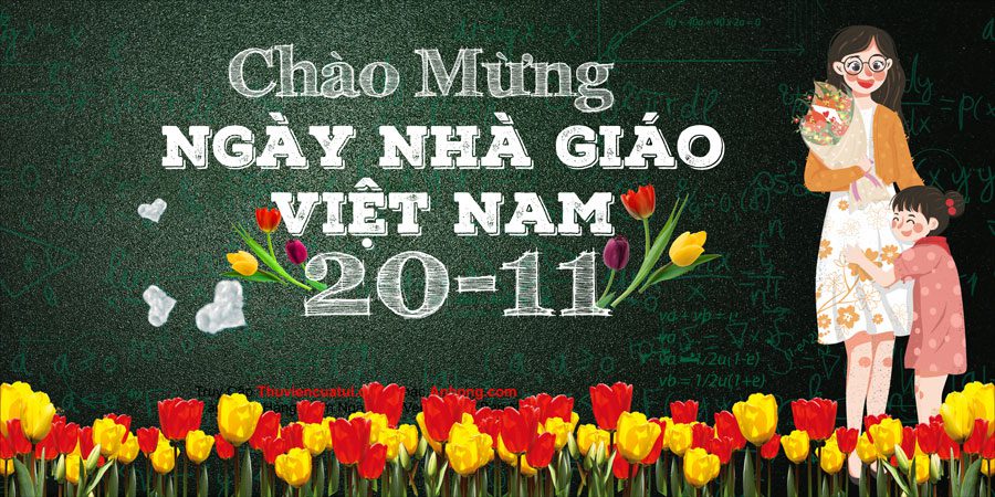 Mẫu băng rôn ngày Nhà giáo Việt Nam 20/10 mẫu 13