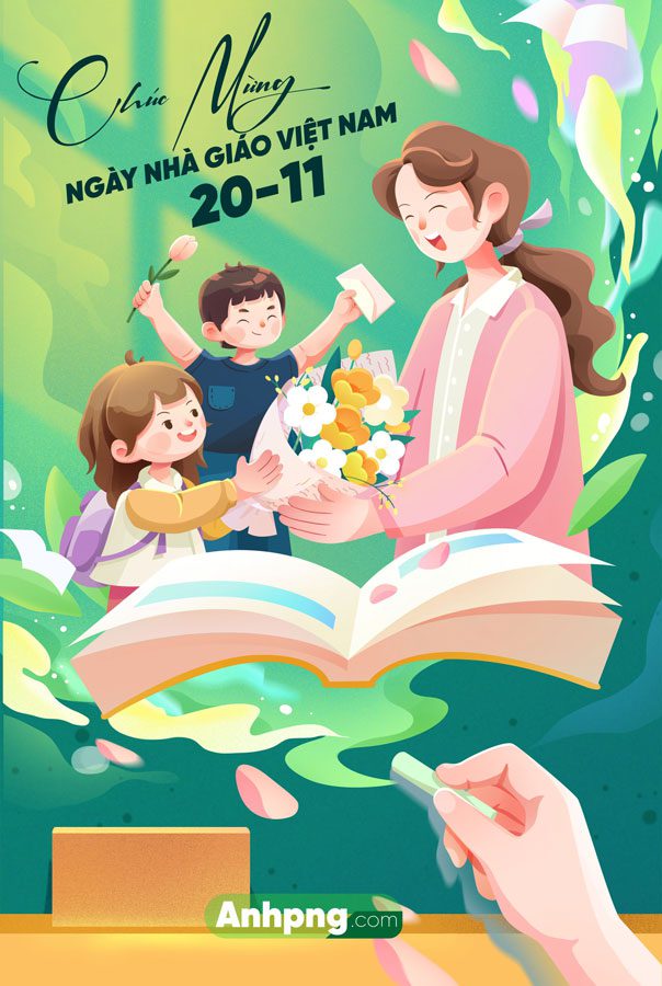 Mẫu băng rôn ngày Nhà giáo Việt Nam 20/10 mẫu 8