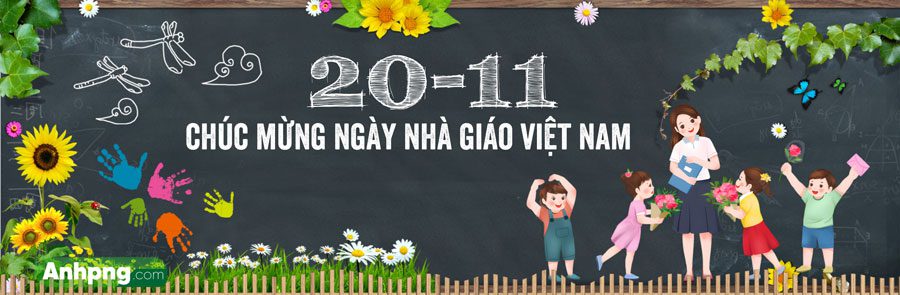 Mẫu băng rôn ngày Nhà giáo Việt Nam 20/10 mẫu 6