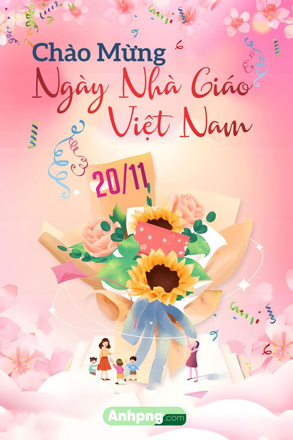 Mẫu băng rôn ngày Nhà giáo Việt Nam 20/10 mẫu 1