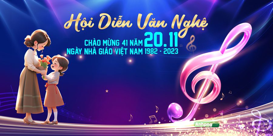 Mẫu băng rôn ngày Nhà giáo Việt Nam 20/10 mẫu 24