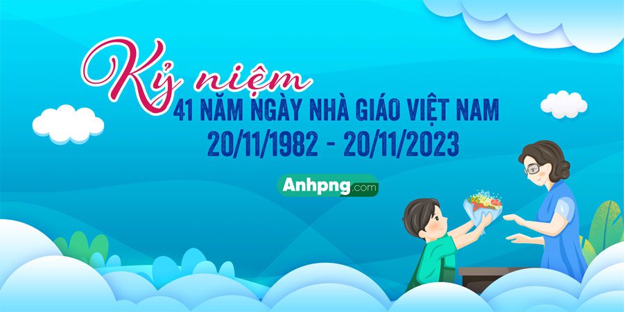Mẫu băng rôn ngày Nhà giáo Việt Nam 20/10 mẫu 20