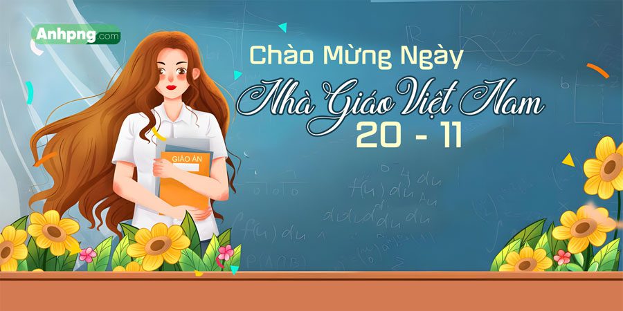 Mẫu băng rôn ngày Nhà giáo Việt Nam 20/10 mẫu 18